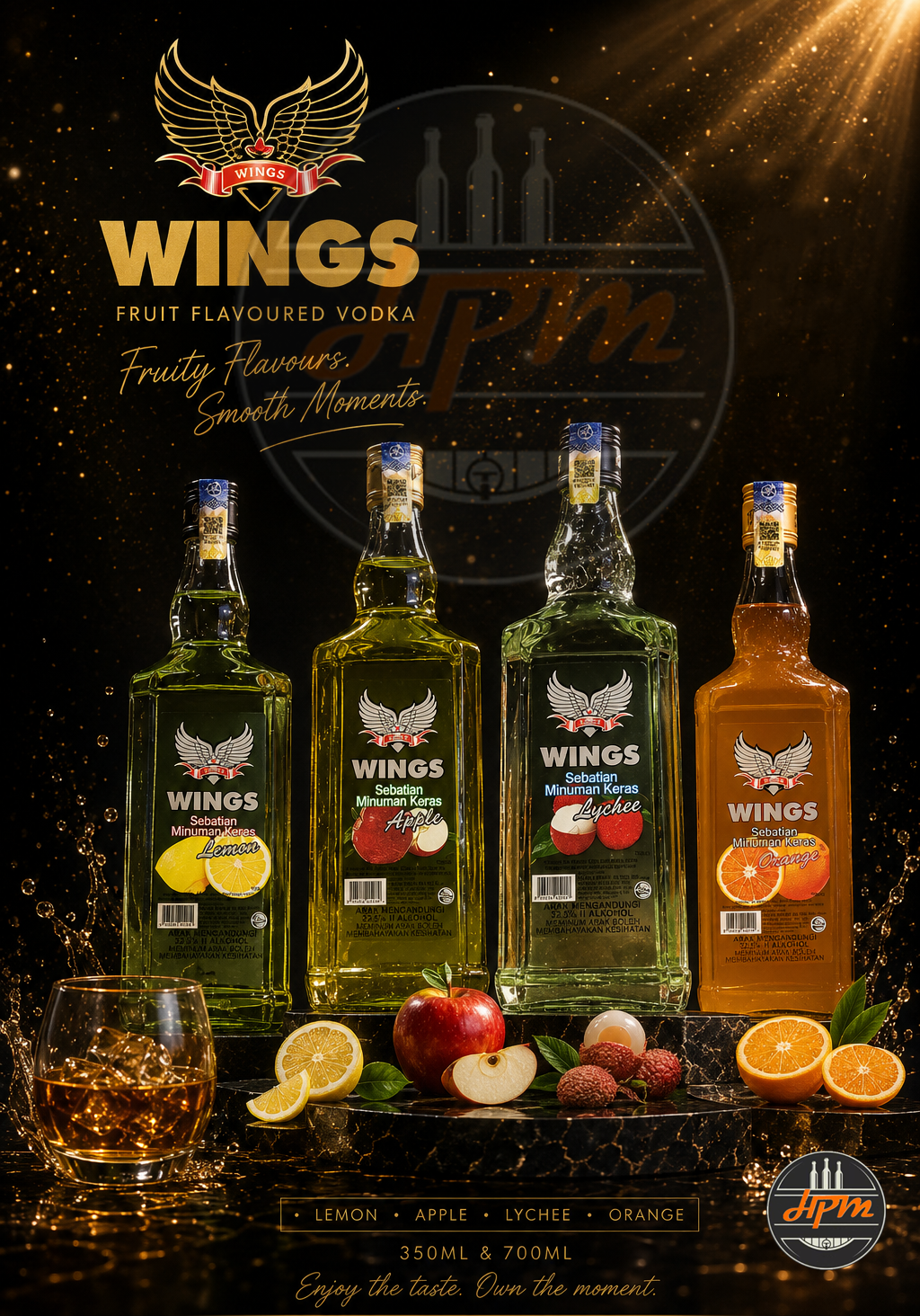 WINGS Fruit Flavors Vodka