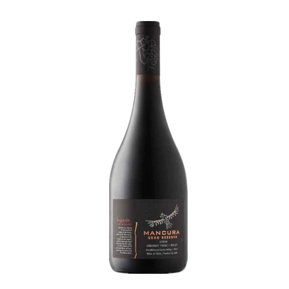 Mancura Gran Reserva Syrah Cabernet Franc-Merlot Red Wine 750ml - Image 2