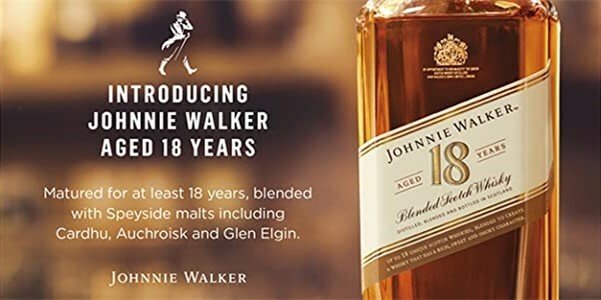 Johnnie Walker Aged 18 Years Blended Scotch Whisky 750ml - Image 3