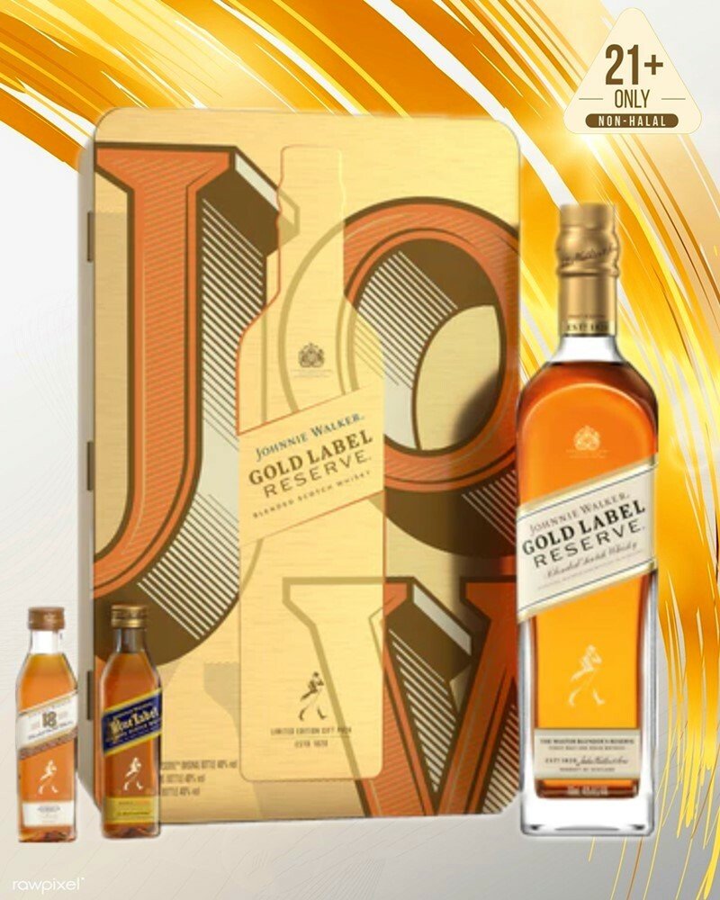 Johnnie Walker Gold Label Reserve Limited Edition Gift Box