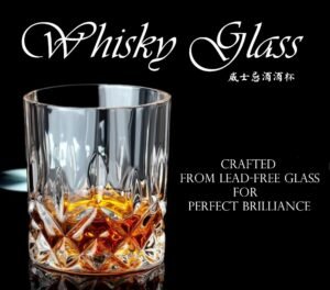 Diamond Cut Whisky Glass 310ml