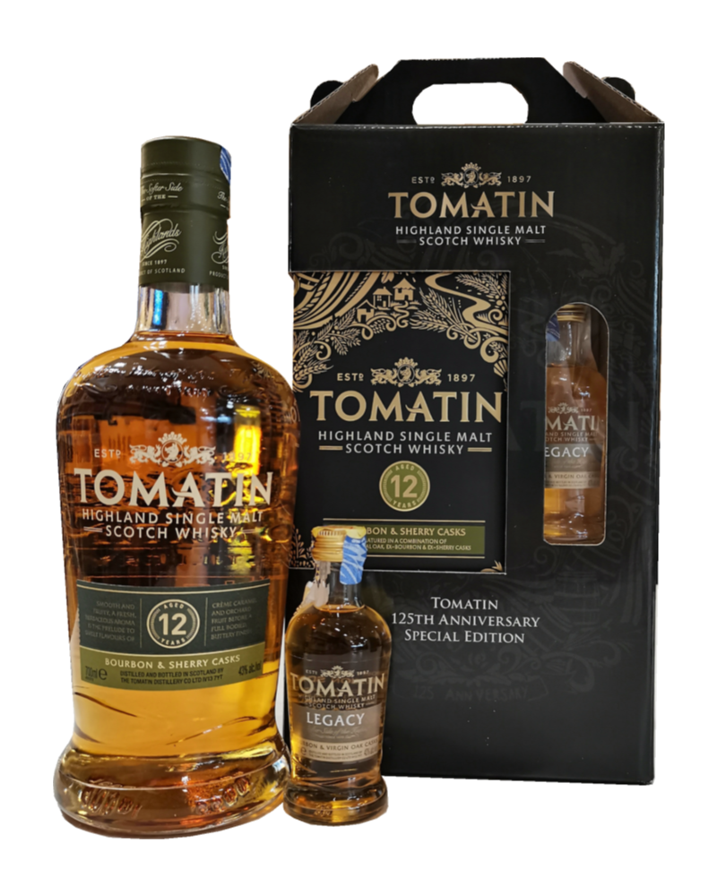Tomatin 12 Yr Highland Single Malt Scotch Whisky 125th Anniversary Special Edition Gift Pack - Image 2