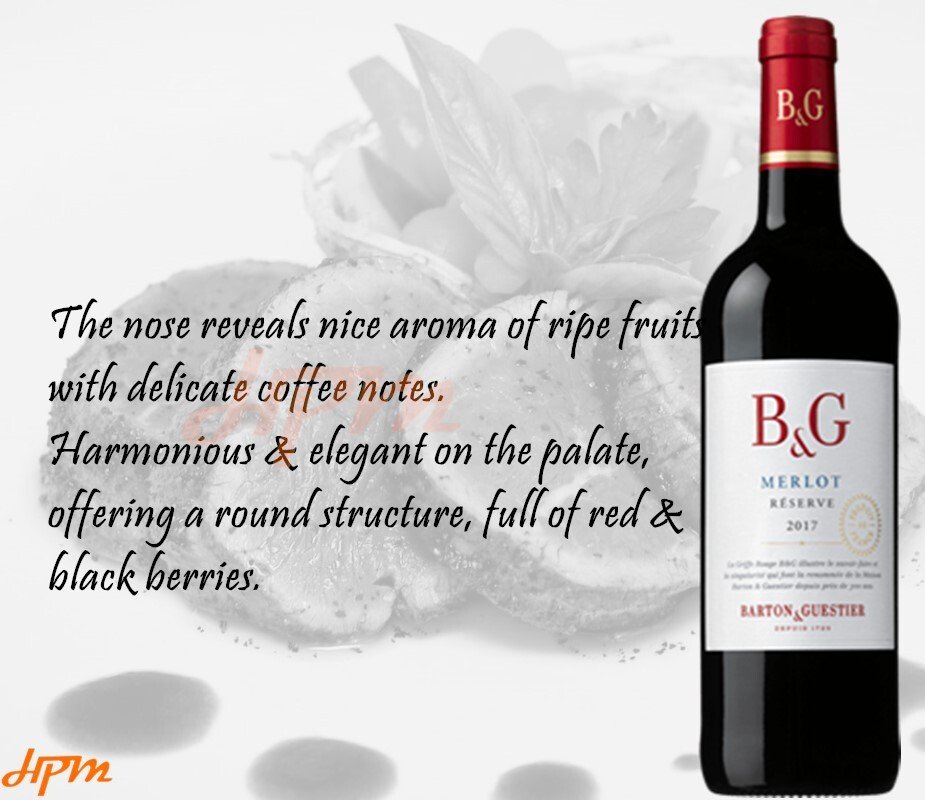 Barton & Guestier Réserve Red Wines (Cabernet Sauvignon/ Merlot/ Pinot Noir) 750ml - Image 2