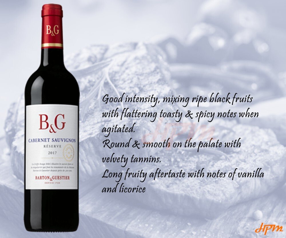 Barton & Guestier Réserve Red Wines (Cabernet Sauvignon/ Merlot/ Pinot Noir) 750ml - Image 4