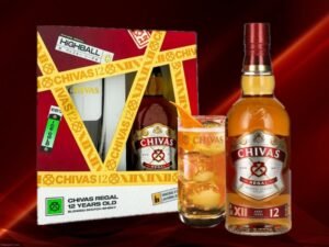 Chivas Regal 12 Yr Old Scotch Whisky Limited Edition Gift Pack (Free Highball Glass)
