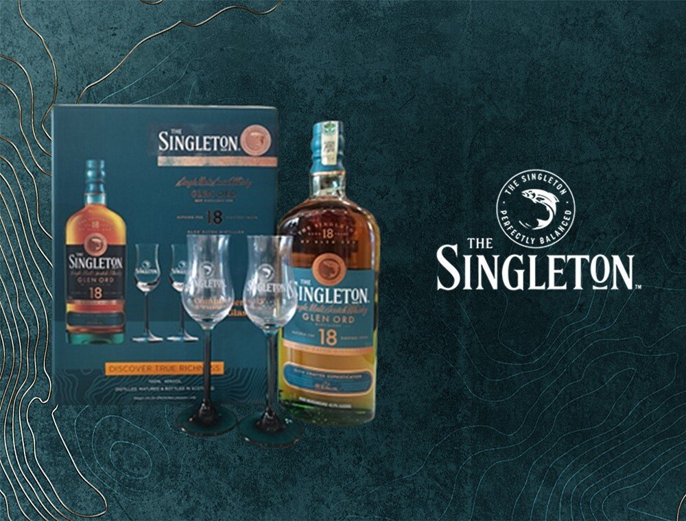 Singleton Of Glen Ord 18 Year Old Single Malt Whisky Gift Pack