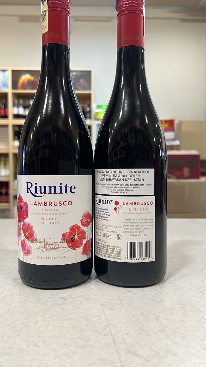 Riunite Lambrusco Emilia 750ml - Image 2