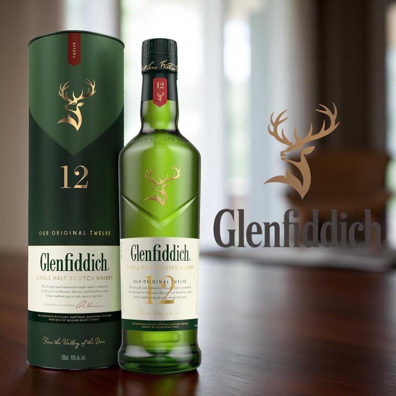 Glenfiddich 12 Year Old Single Malt Scotch Whisky 700ml