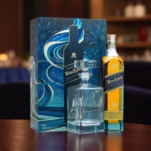 Johnnie Walker Blue Label with Glass Decanter Gift Pack